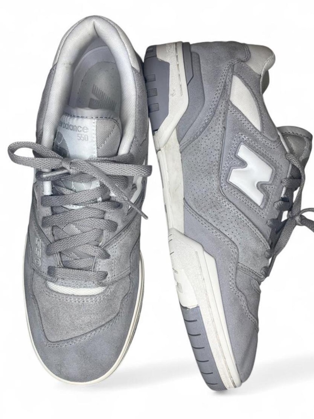 New Balance 550 Sneaker Mens White Gray Shoes Size 10.5